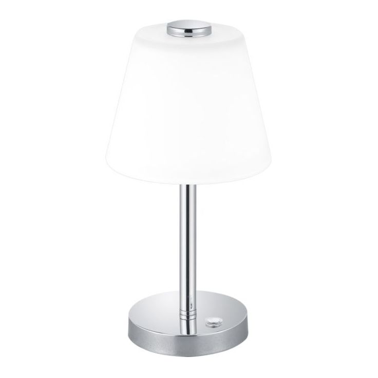 LED-pöytävalaisin Trio Emerald Ø150x290 mm, kromi