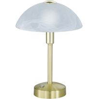 LED-pöytävalaisin Trio Donna, ø225x300mm, mattamessinki