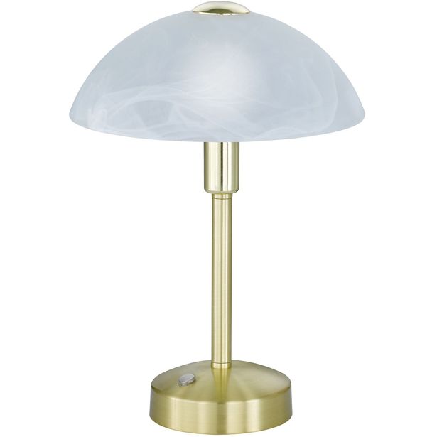 LED-pöytävalaisin Trio Donna, ø225x300mm, mattamessinki