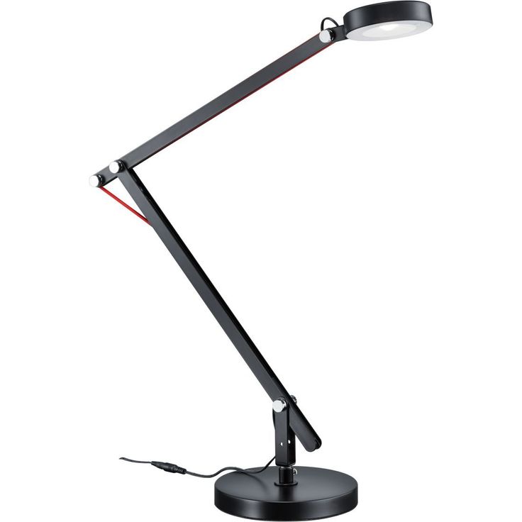 LED-pöytävalaisin Trio Amsterdam, Ø 180x180x900x900mm, musta