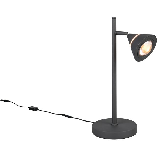 Pöytävalaisin Trio Romeo LED mattamusta