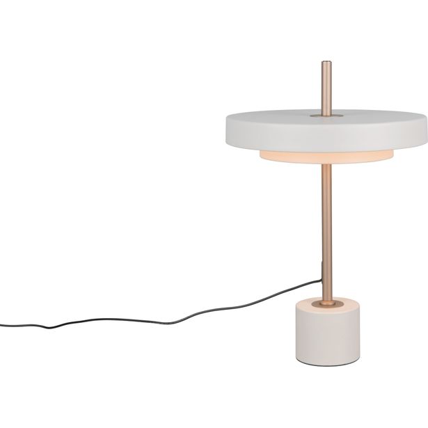 Pöytävalaisin Trio Keaton LED lämmin harmaa