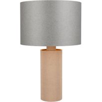 Pöytävalaisin Trio Canio, 48cm, E27, ruskea/harmaa