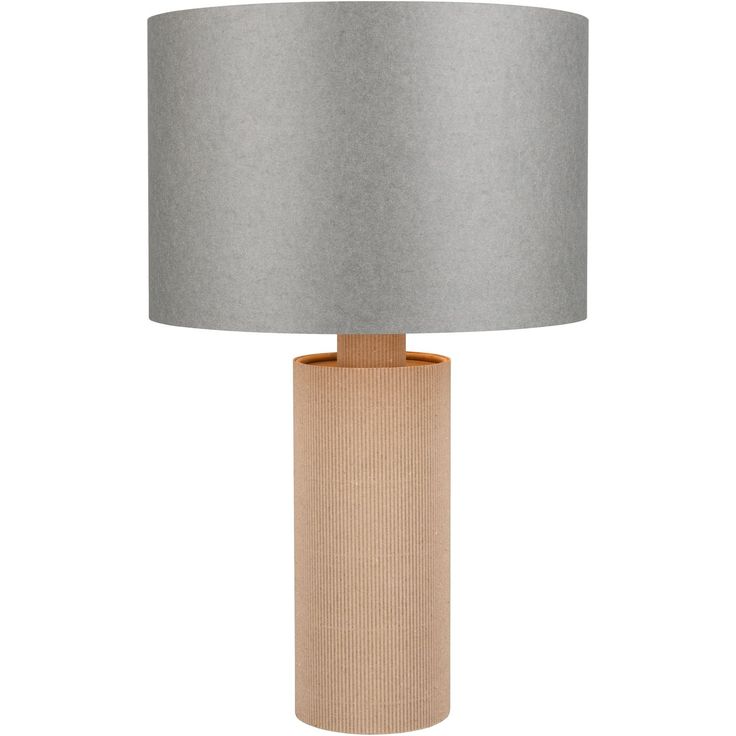 Pöytävalaisin Trio Canio, 48cm, E27, ruskea/harmaa