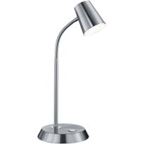 LED-pöytävalaisin Trio Narcos 380x150 mm, harjattu teräs