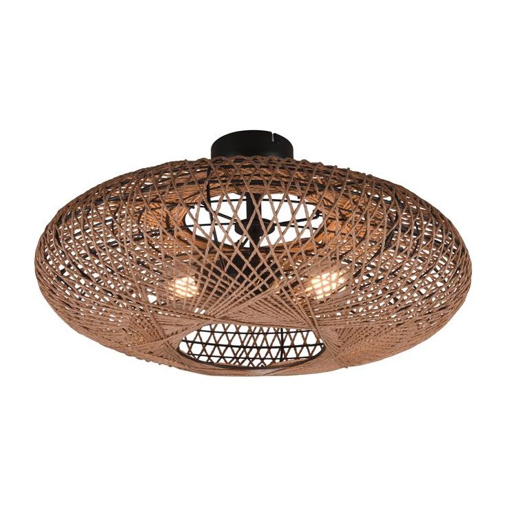 Kattovalaisin Trio Hedda, E27, mattamusta/sisal