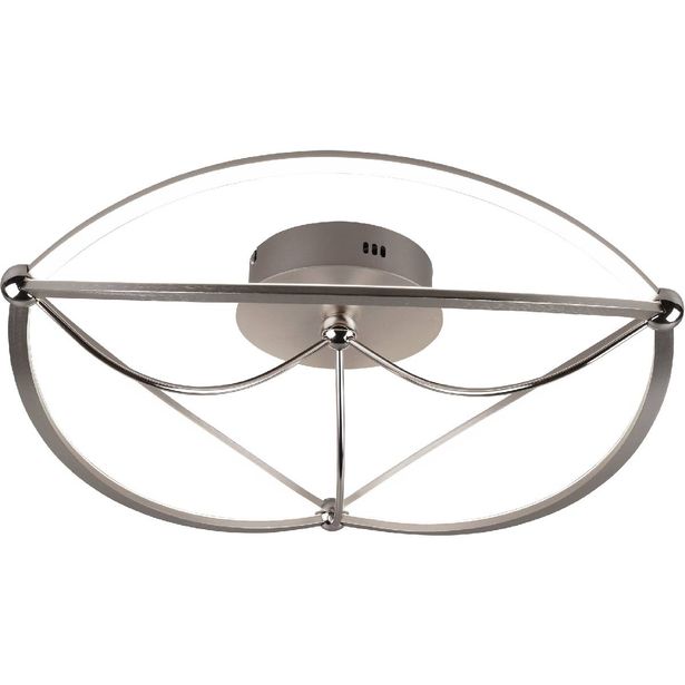 Kattovalaisin Trio Charivari, LED, Ø62cm, harjattu teräs