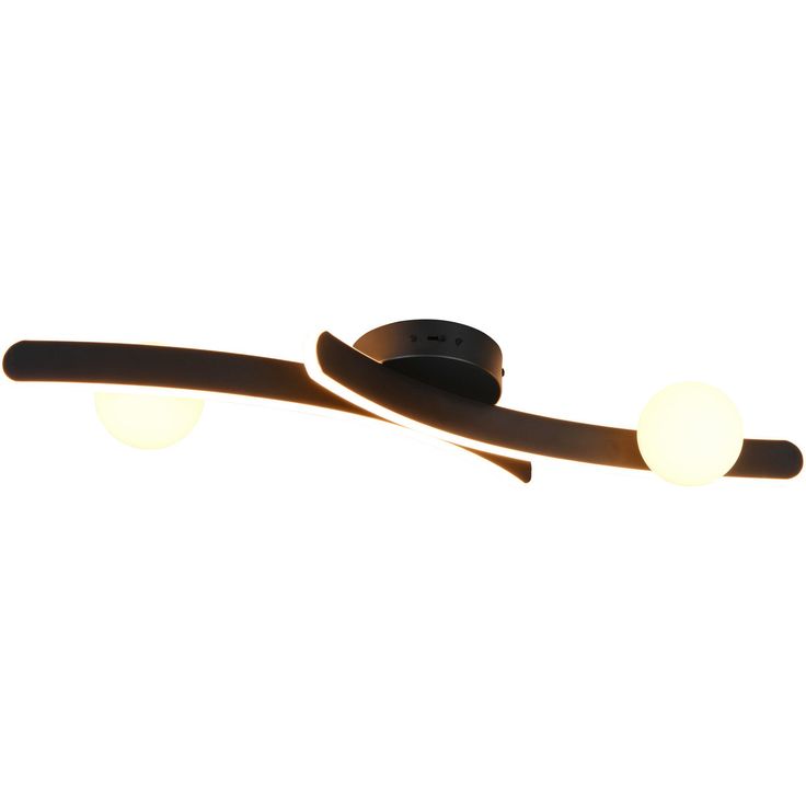 Kattovalaisin Trio Napoli 70cm LED mattamusta