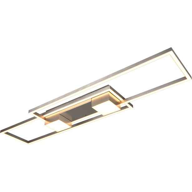 LED-kattovalaisin Trio Albany harjattu teräs