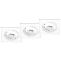 Alasvalosarja Trio Jura, 80x70x80mm, IP20, mattavalkoinen, 3 kpl/pkt