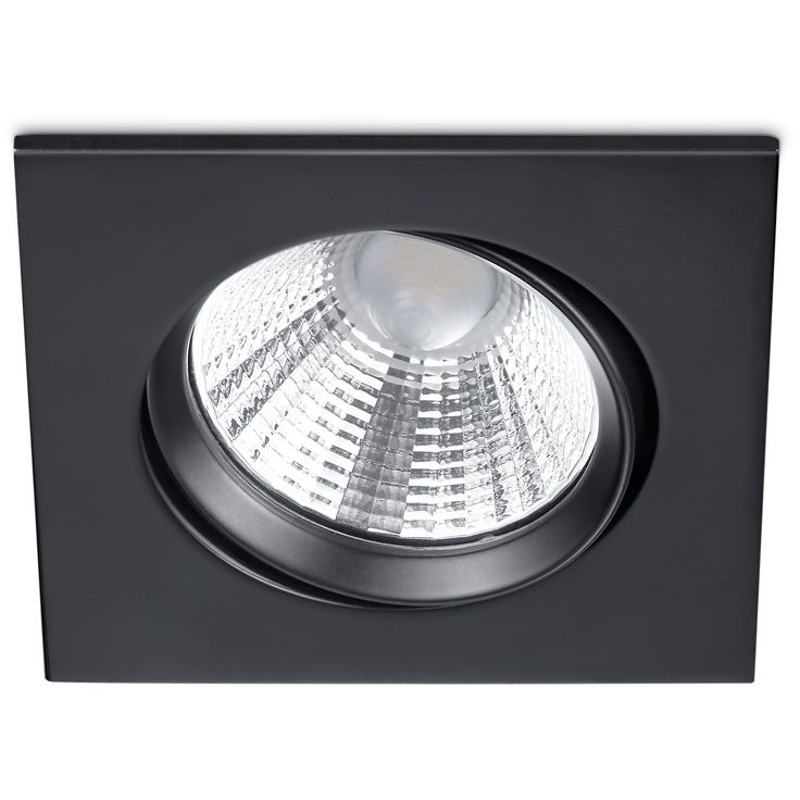 LED-alasvalo Trio Pamir, 85x54x85mm, IP23, mattamusta