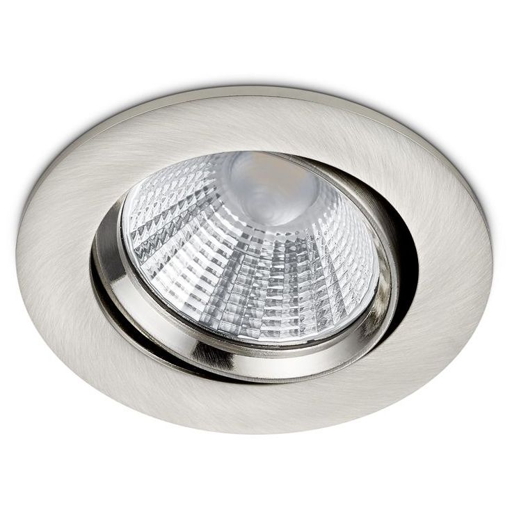 LED-alasvalo Trio Pamir, ø85x54mm, IP23, harjattu teräs