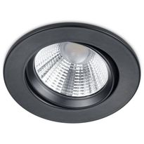 LED-alasvalo Trio Pamir, ø85x54mm, IP23, mattamusta