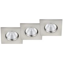 LED-alasvalosarja Trio Zagros, 85x54x85mm, IP65, harjattu teräs, 3 kpl/pkt
