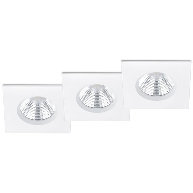 LED-alasvalosarja Trio Zagros, 85x54x85mm, IP65, mattavalkoinen, 3 kpl/pkt