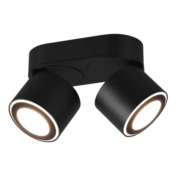 Spottivalaisin Trio Taurus, LED, 18x9cm, mattamusta