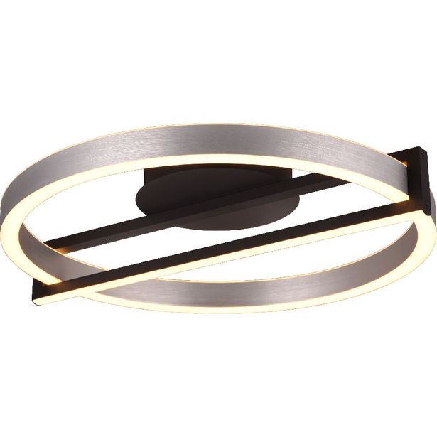 LED-kattovalaisin Trio WiZ Thompson, 55cm, harjattu alumiini, RGB