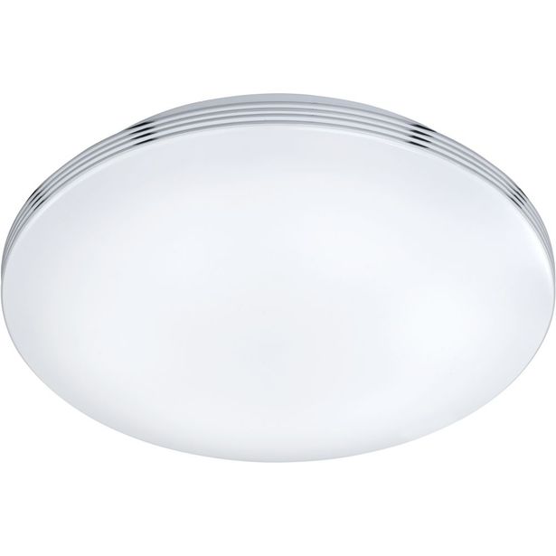 LED-kattovalaisin Apart, Ø410x100mm, IP44, kromi, himmennettävä