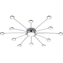 LED-kattovalaisin Trio Bodrum, Ø 1000x85mm, kromi