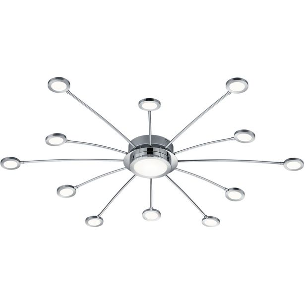 LED-kattovalaisin Trio Bodrum, Ø 1000x85mm, kromi