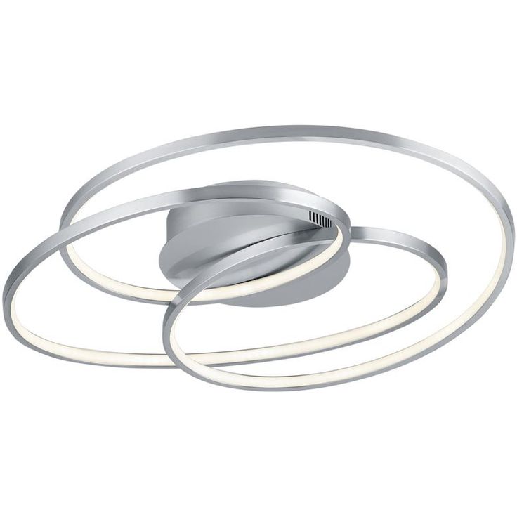 Kattovalaisin Trio Gale LED, 60 cm, harjattu teräs