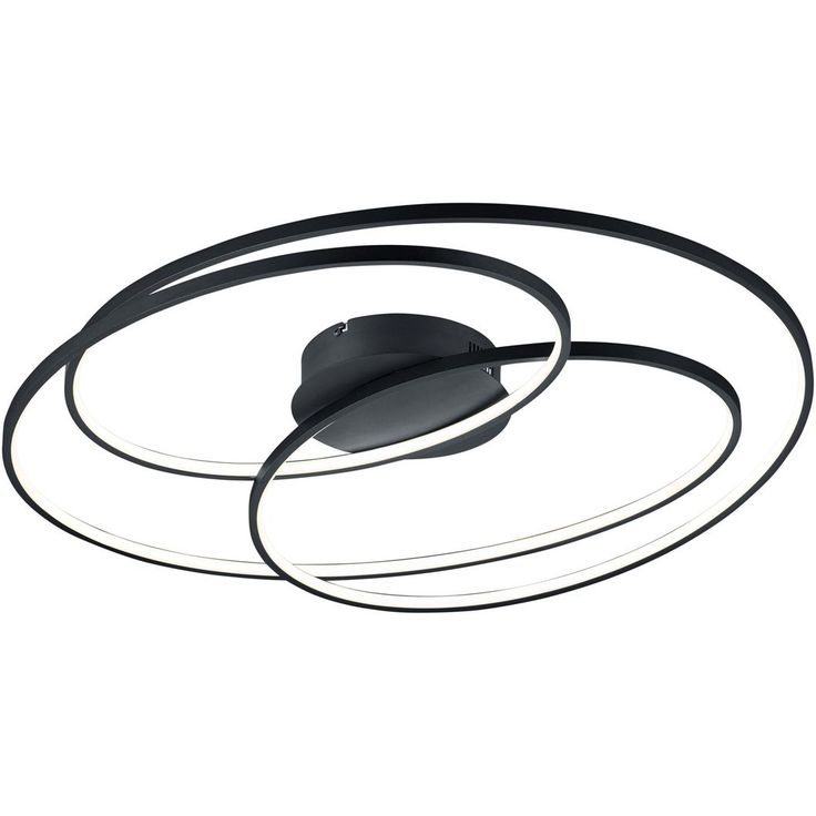 Kattovalaisin Trio Gale LED, 80 cm, mattamusta