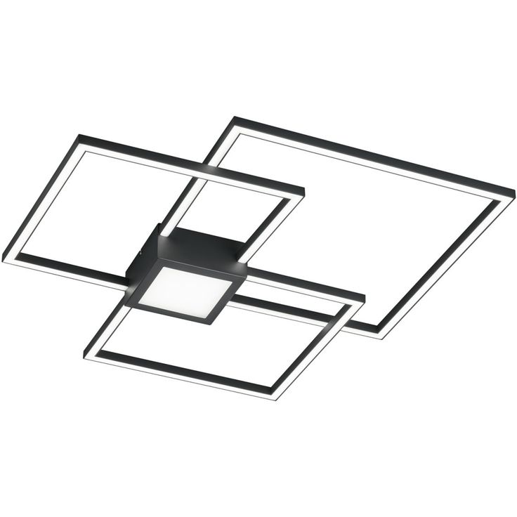LED-kattovalaisin Trio Hydra, 66x66cm, antrasiitti