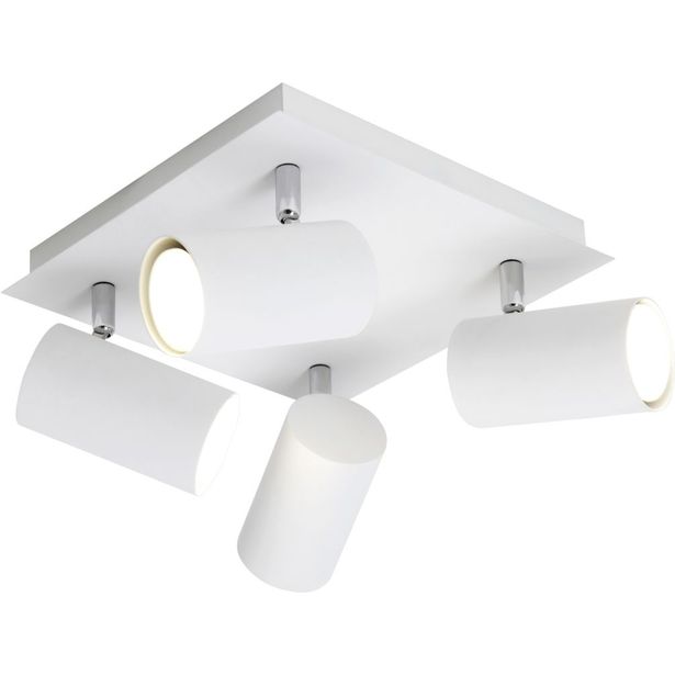 Kattospotti Trio Marley, 240x240x150 mm, 4-osainen valkoinen