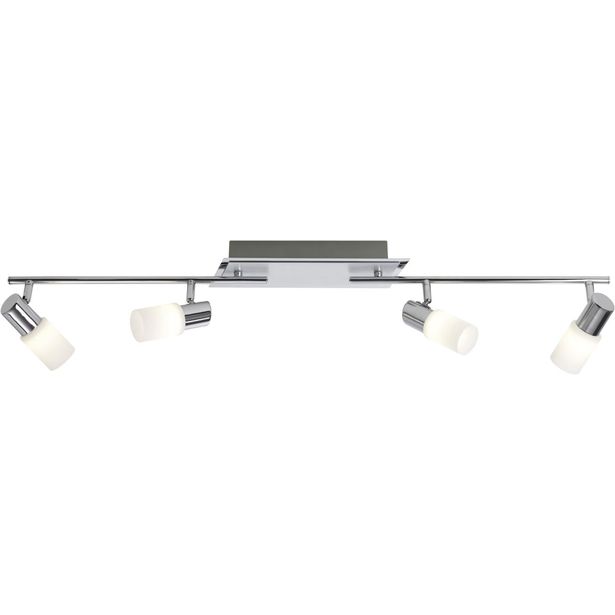 LED-Kattospotti Trio Clapton, 940x80x185 mm, 4-osainen harjattu alumiin