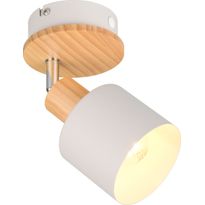 Spotti Trio Shanti E14 lämmin harmaa/puu