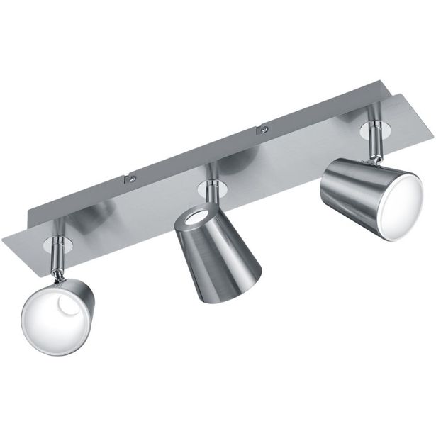 LED-kattospotti Trio Narcos 160x450x75 mm, harjattu teräs