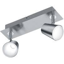 LED-katto/seinäspotti Trio Narcos 95x285 mm, harjattu teräs