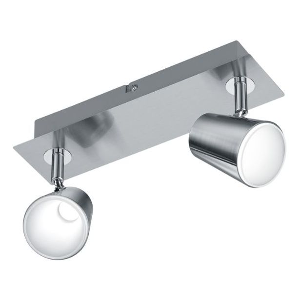 LED-katto/seinäspotti Trio Narcos 95x285 mm, harjattu teräs