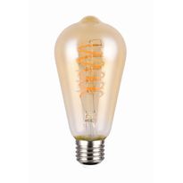 LED-lamppu Trio E27, filament industrial 4W, 200lm 1800K, ruskea, switch dimmer