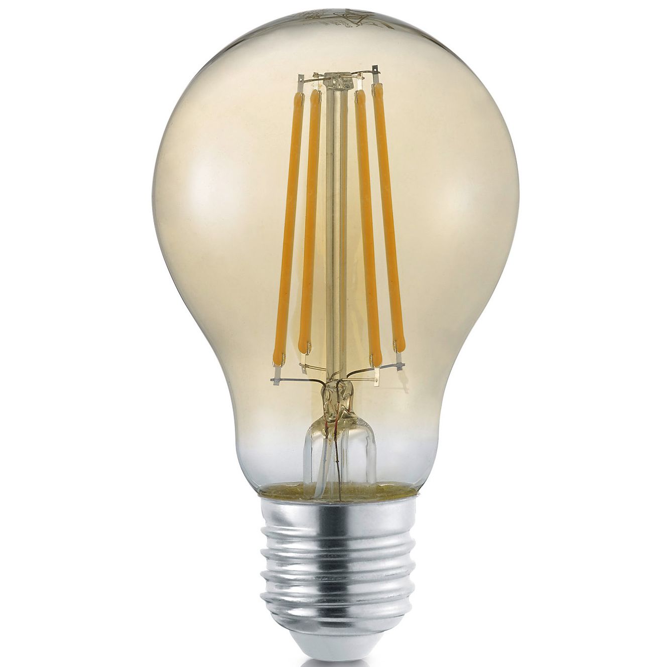 LED-Lamppu Trio E27, filament vakio 8W, 700lm 2700K ruskea switch dimm