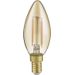 LED-lamppu Trio E14, filament, kynttilä, 2W, 225lm, 2700K, ruskea