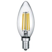LED-Lamppu Trio E14, filament kynttilä 4W, 470lm 2700K switch dimm