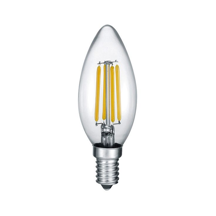 LED-Lamppu Trio E14, filament kynttilä 4W, 470lm 2700K switch dimm