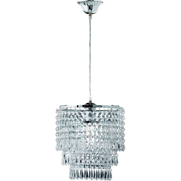 Kattokruunu Trio Orient, Ø 250x1600mm, kromi