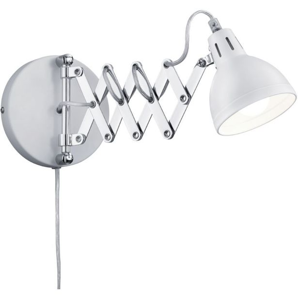 Seinävalaisin Trio Scissor, Ø 105x530 mm, mattavalkoinen