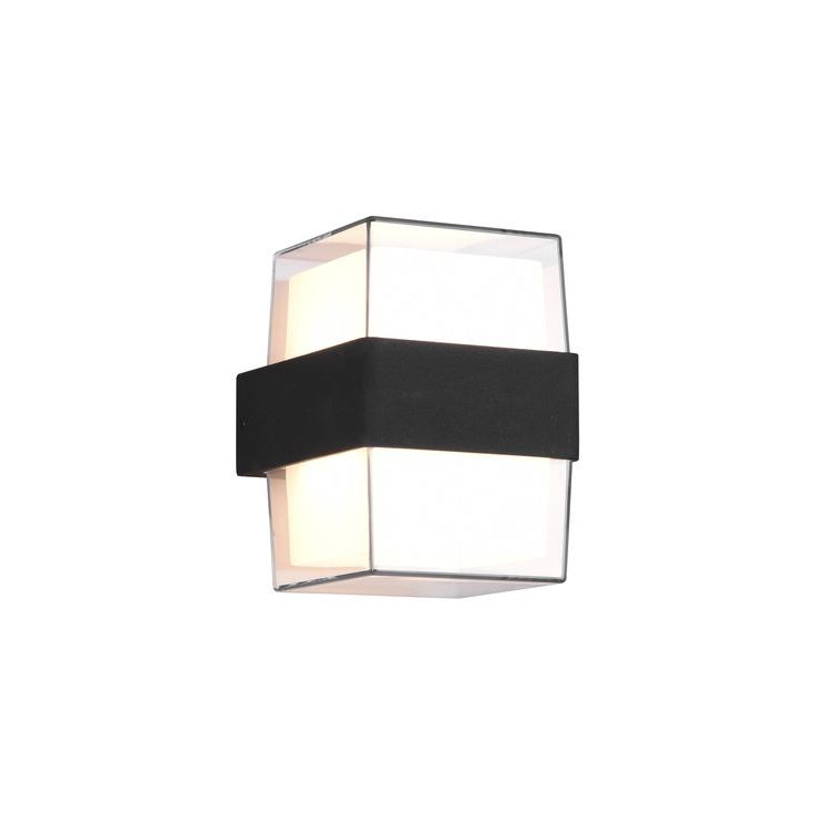 LED-seinävalaisin Trio Molina, IP54, 3000K, antrasiitti