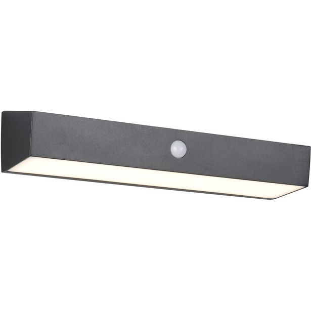 Aurinkokennoseinävalaisin Trio Silves Hybrid Solar LED ladattava liike- ja hämärätunnistin 4000K alas