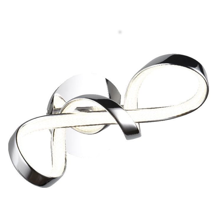 LED-seinävalaisin Trio Padua, kromi/kristalliefekti, 4000K