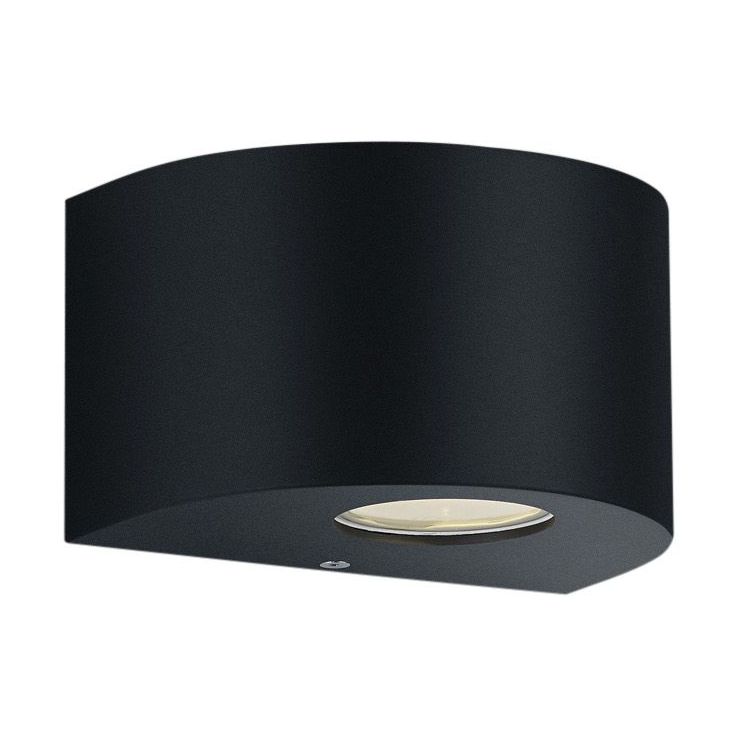 LED-seinävalaisin Trio Rosario, 90x150x105mm, mattamusta, IP44