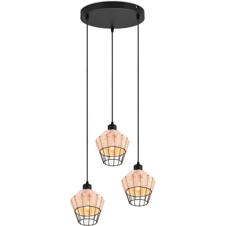 Riippuvalaisin Trio Borka, 3-os. E27, eri värejä