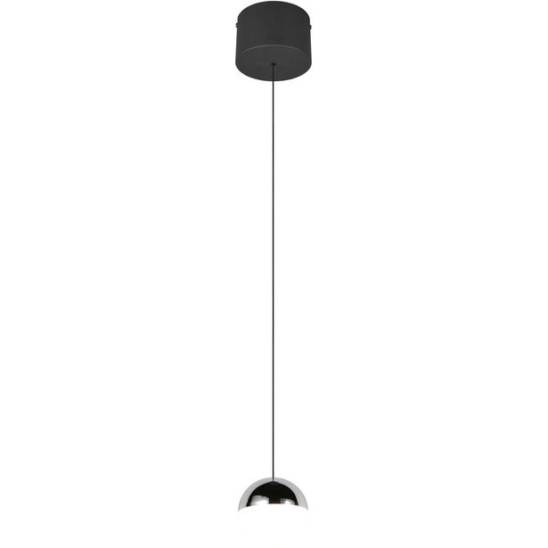 Riippuvalaisin Trio Senta LED 1-osainen 4000K mattamusta/kromi