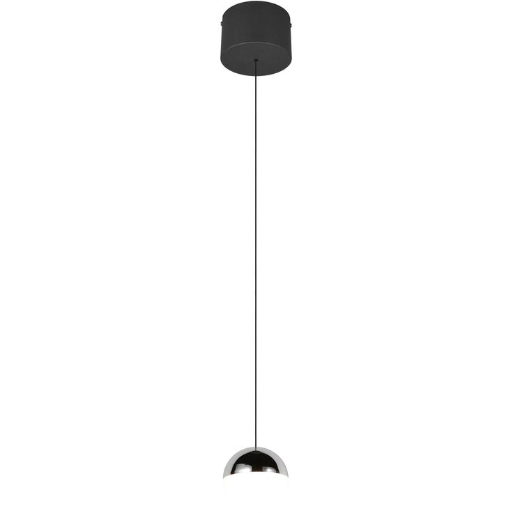 Riippuvalaisin Trio Senta LED 1-osainen 4000K mattamusta/kromi
