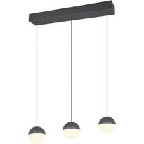 Riippuvalaisin Trio Senta LED 3-osainen 60cm 3000K antrasiitti