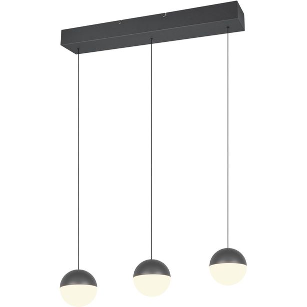 Riippuvalaisin Trio Senta LED 3-osainen 60cm 3000K antrasiitti