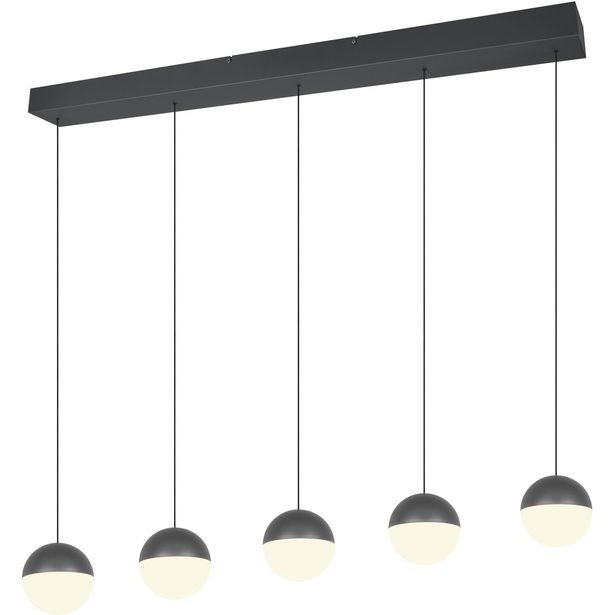 Riippuvalaisin Trio Senta LED 5-osainen 3000K antrasiitti